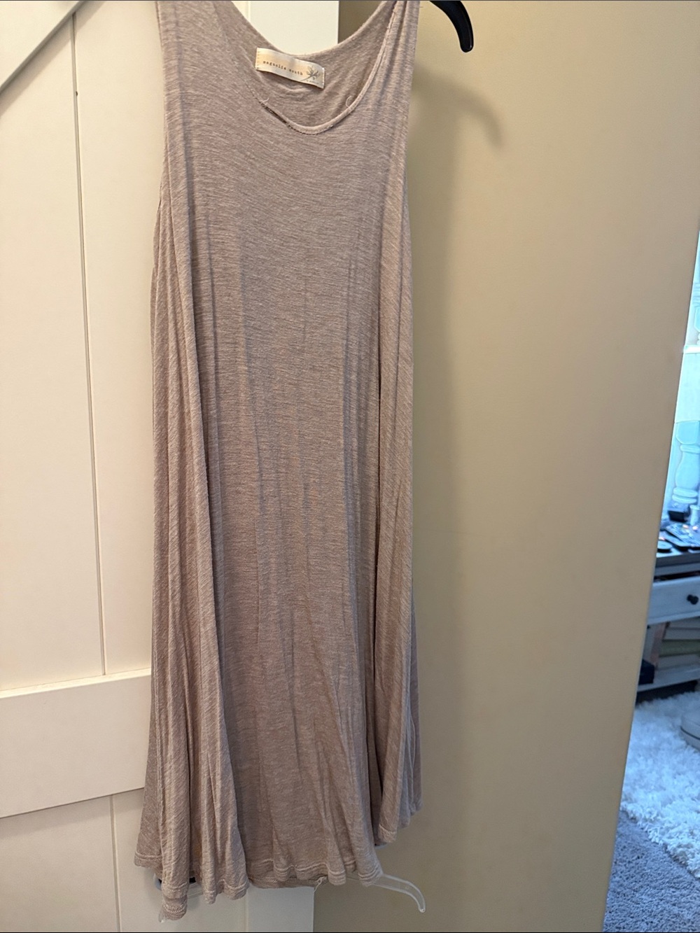 Sleeveless Maxi Dress in Light Taupe by Magnolia